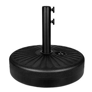 lot 32499 image: Simple Deluxe 20 Heavy Duty Patio Market Umbrella Stand with Steel Holder Water Filled for Outdoor, Lawn, Garden, 20inch, Round Base