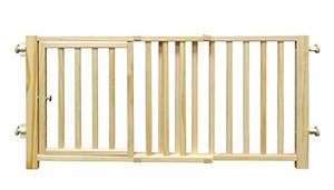 lot 42447 image: Four Paws Walk Over Wooden Dog Gate, 30-44 W by 18 H