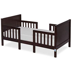 lot 42449 image: Dream On Me Hudson 3 In 1 Convertible Toddler Bed in Espresso, Greenguard Gold Certified