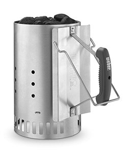 lot 42455 image: Weber Rapidfire Chimney Starter, Standard, Silver