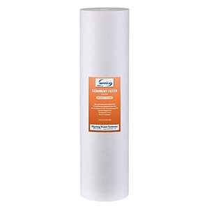 lot 42474 image: iSpring FP25B High Capacity 20� x 4.5� Water Replacement Cartridge Fine Sediment Filter, 5 Micron, 1 Piece, White