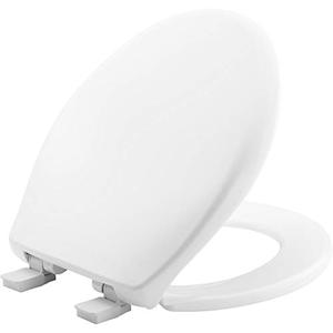lot 42480 image: MAYFAIR 887SLOW 000 Affinity Slow Close Removable Plastic Toilet Seat that will Never Loosen, Providing the Perfect Fit, ROUND, Long Lasting Solid Plastic, White