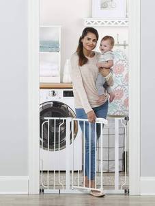 lot 22198 image: Regalo Easy Step� 38.5-Inch Extra Wide Walk Thru Baby Gate, Includes 6-Inch Extension Kit, 4 Pack Pressure Mount Kit, 4 Pack Wall Cups and Mounting Kit
