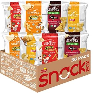 lot 50012 image: Simply Brand Variety Pack, Doritos, Cheetos, Lays, 0.875oz Bags (36 Pack) (Assortment May Vary)