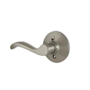 lot 68818 image: New Naples - Satin Nickel Left-Hand Dummy Door Lever - Retail $17.99