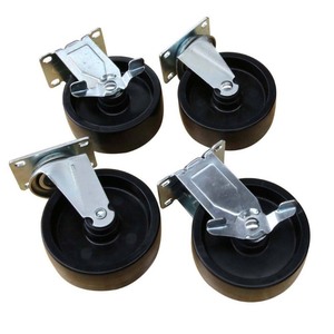 lot 68823 image: Husky - 5 in. Black PP Caster Kit - Retail $37.99