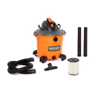 lot 68832 image: RIDGID - 16 Gal. 5.0-Peak HP NXT WetDry Shop Vacuum with Filter, Hose and Accessories , OrangesPeaches - Retail $99.99
