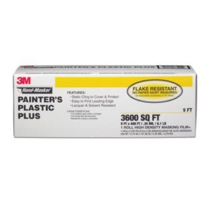 lot 68841 image: 3M - Hand-Masker Painter s Plastic (Plus 9 FT x 400 FT  0.31 MIL) - Retail $30.99