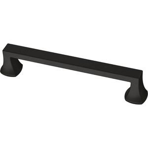 lot 68848 image: Liberty - Mandara  (5-116 in.  128 mm) Matte Black Drawer Pull (12 Pk) - Retail $71.36
