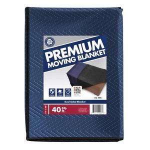 lot 68878 image: Pratt Retail Specialties (80 in. L x 72 in. W)  Premium Moving Blanket - Retail $19.99