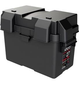 lot 28285 image: NOCO HM327BKS Group 27 Snap-Top Battery Box for Marine, RV, Camper and Trailer Batteries