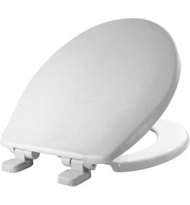 lot 28290 image: MAYFAIR 880SLOW 000 Caswell Toilet Seat will Slowly Close and Never Loosen, ROUND, Long Lasting Plastic, White Amazons Choice