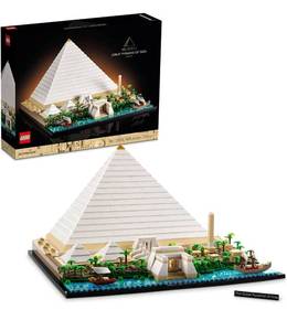 lot 28294 image: LEGO Architecture Landmark Collection Great Pyramid of Giza 21058 Building Set Collectible Model for Adults (1,476 Pieces)
