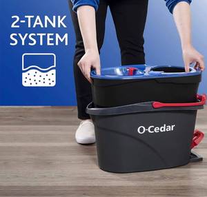 lot 33132 image: O-Cedar EasyWring RinseClean Bucket Floor Cleaning System
