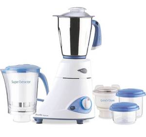 lot 33153 image: Preethi Blue Leaf Platinum 3-Jar Mixer Grinder, 550-Watt