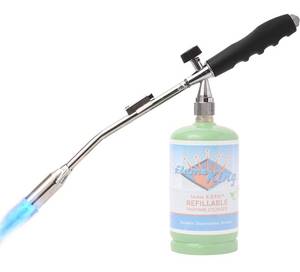 lot 36987 image: Flame King YSNAX1-108 Propane Gas Torch 20,000 BTU wSelf Igniter for Charcoal Fire Starter, BlackChrome