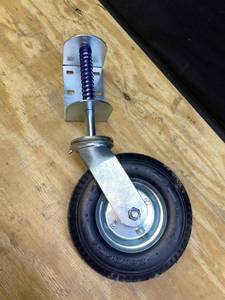 lot 38052 image: Shepherd Hardware Products 8 Pneumatic Wheel Spring Loaded Gate Caster