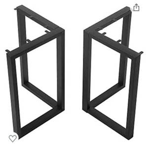 lot 38062 image: Black Cast Iron Coffee Table Legs,Metal Furniture Legs 28x 24