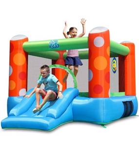 lot 29230 image: ACTION AIR Bounce House, Inflatable Bounce House with Air Blower, Bouncy Castle with Durable Sewn and Extra Thick, Family Backyard Jump House, Great Gift for Kids