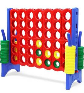 lot 29239 image: Joyin 4 in a Row Giant Plastic Connect Game 4 x 3.5 Feet, 4-to-Score Giant Game with 42 Coins & Ring Holders, Indoor & Outdoor Kids and Adults Game, Family Holiday Party Game, Party Game Supplies