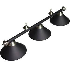 lot 29255 image: Hathaway BG2576 3-Shade Billiard Light, Black