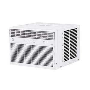 lot 29263 image: GE 8 000 BTU Smart Window Air Conditioner Cools up to 350 sq. Ft Easy Install Kit Included Energy Star Certified 8000 115V White