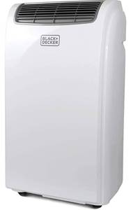 lot 29266 image: BLACKDECKER 8,000 BTU Portable Air Conditioner with Remote Control, White  AS IS- See Photos