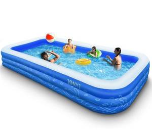 lot 33734 image: JONYJ Inflatable Pool, 150 x 72 x 22 Family Full-Sized Inflatable Swimming Pool, Blow Up Pool for Kids, Adults, Toddlers, Oversize Lounge Kiddie Pools for Outdoor, Garden, Backyard