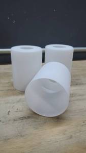 lot 33761 image: Lot of 3 White Glass Light Shades