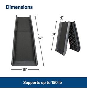 lot 33766 image: SOLVIT Ramps, for Pets with Dog Training Package, Black