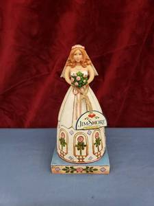lot 6020 image: Jim Shore Wood Bride Statue