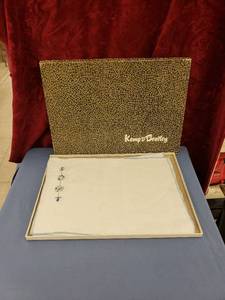lot 6025 image: Kemp Beatley hand stitched placemats woriginal box
