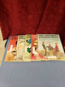 lot 6068 image: lot of Sarurday Evening Post magazines