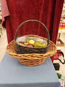 lot 6111 image: pair baskets fruit