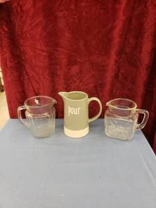 lot 6116 image: set of 3 pitchers