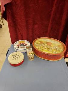 lot 6124 image: lot of old Tins