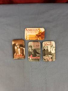 lot 6180 image: set 4 Amelia Earhart pins