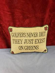 lot 6181 image: Golfers pillow