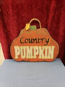 lot 6198 image: Country Pumpkin plaque