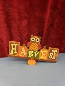 lot 6207 image: harvest owl sign