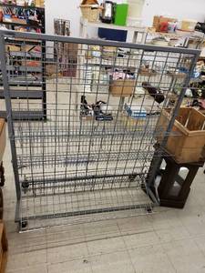 lot 6254 image: metal display shelf