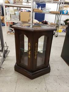 lot 6259 image: octagon curio side table