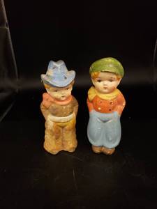 lot 6292 image: pair antique boy figurines