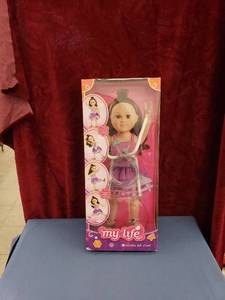 lot 6315 image: My Life posable doll stand NIB