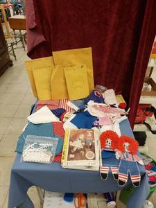 lot 6327 image: lot of fabricmisc patterns for Ragedy AnnAndy dolls