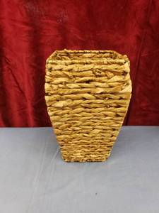 lot 6347 image: tall basket vaseplanter