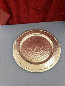 lot 6402 image: silver metal charger