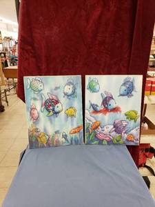 lot 6435 image: pair fish pictures