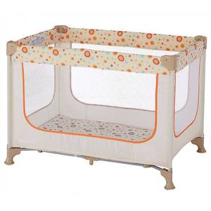 lot 3609 image: Dream On Me Zodiak Portable Play Yard, Beige