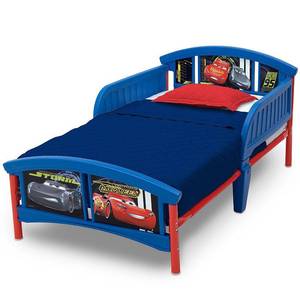 lot 3610 image: Toddler Disney Pixar Cars Plastic Bed - Delta Children